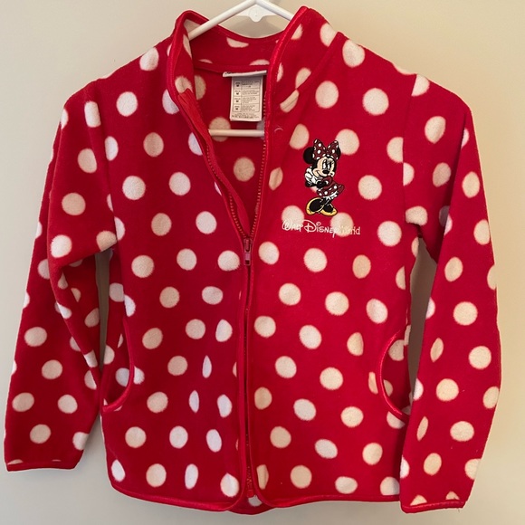 Disney Other - Disney Fleece Minnie Mouse Jacket Size Medium